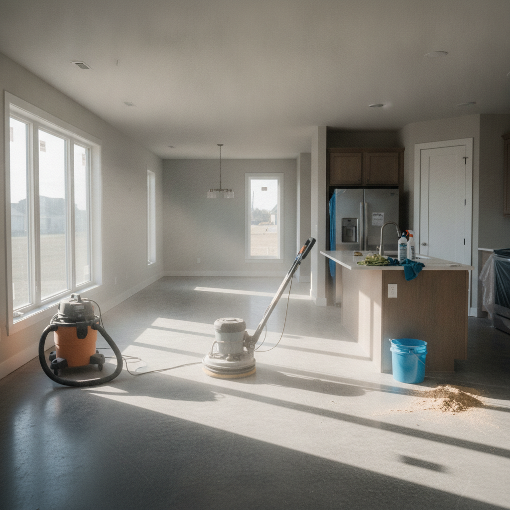 Post-Construction Cleaning - No Face and No Text
